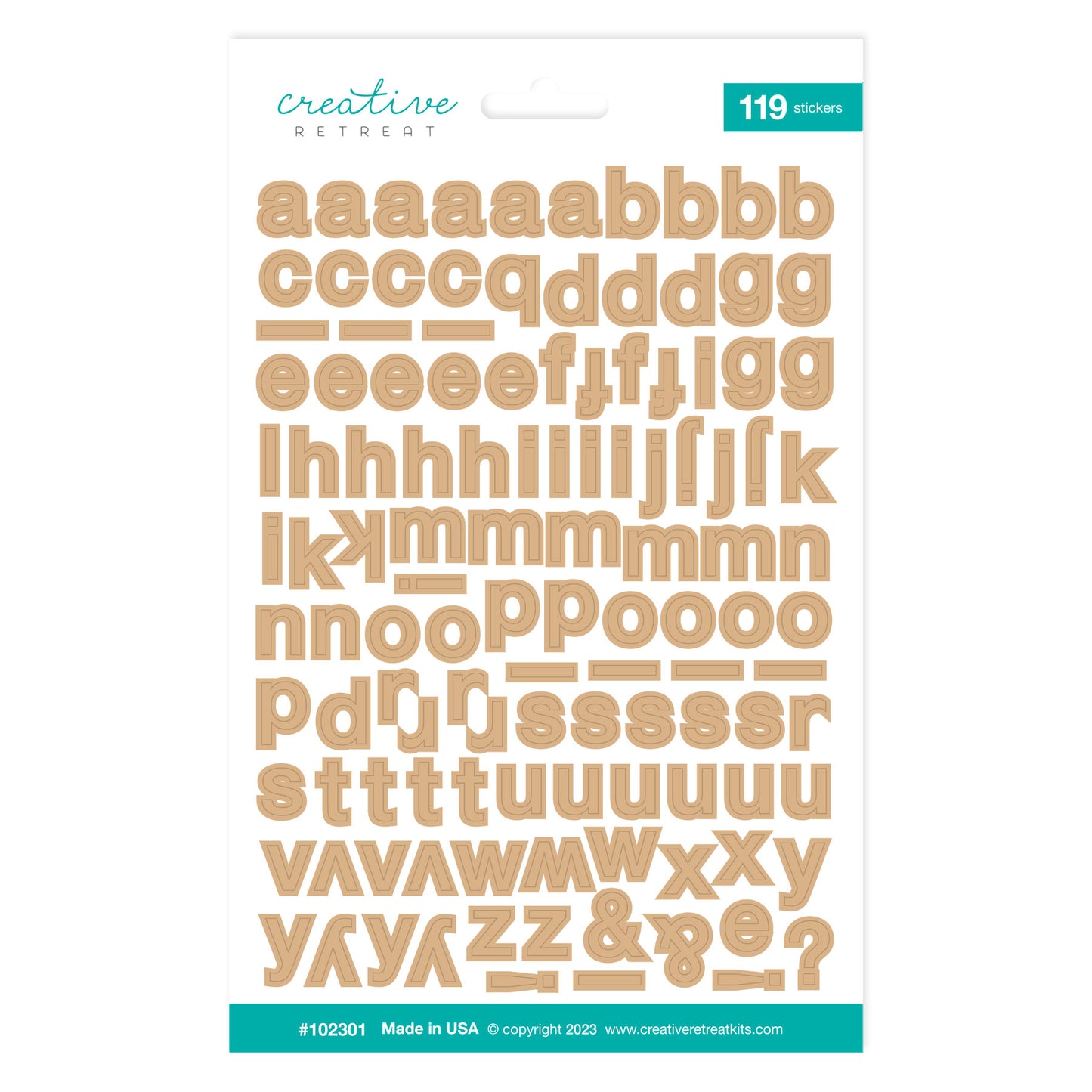 An Eternal Home Alphabet Stickers