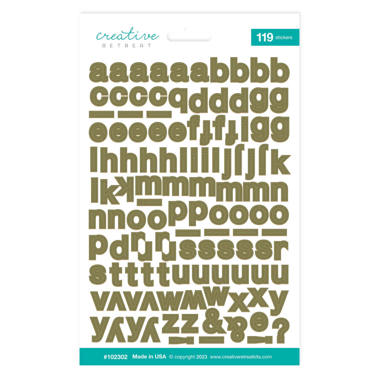 An Eternal Home Alphabet Stickers