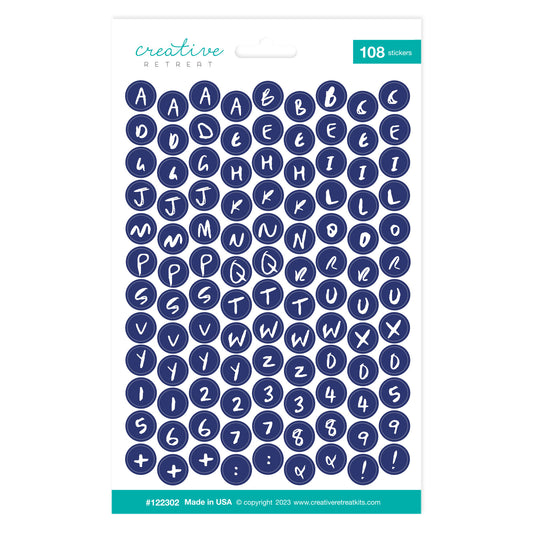 Shine On Alphabet Stickers