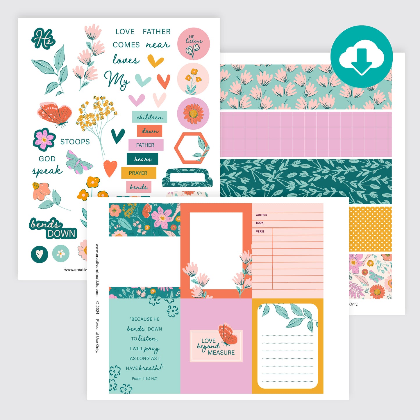 Bends Down Printables