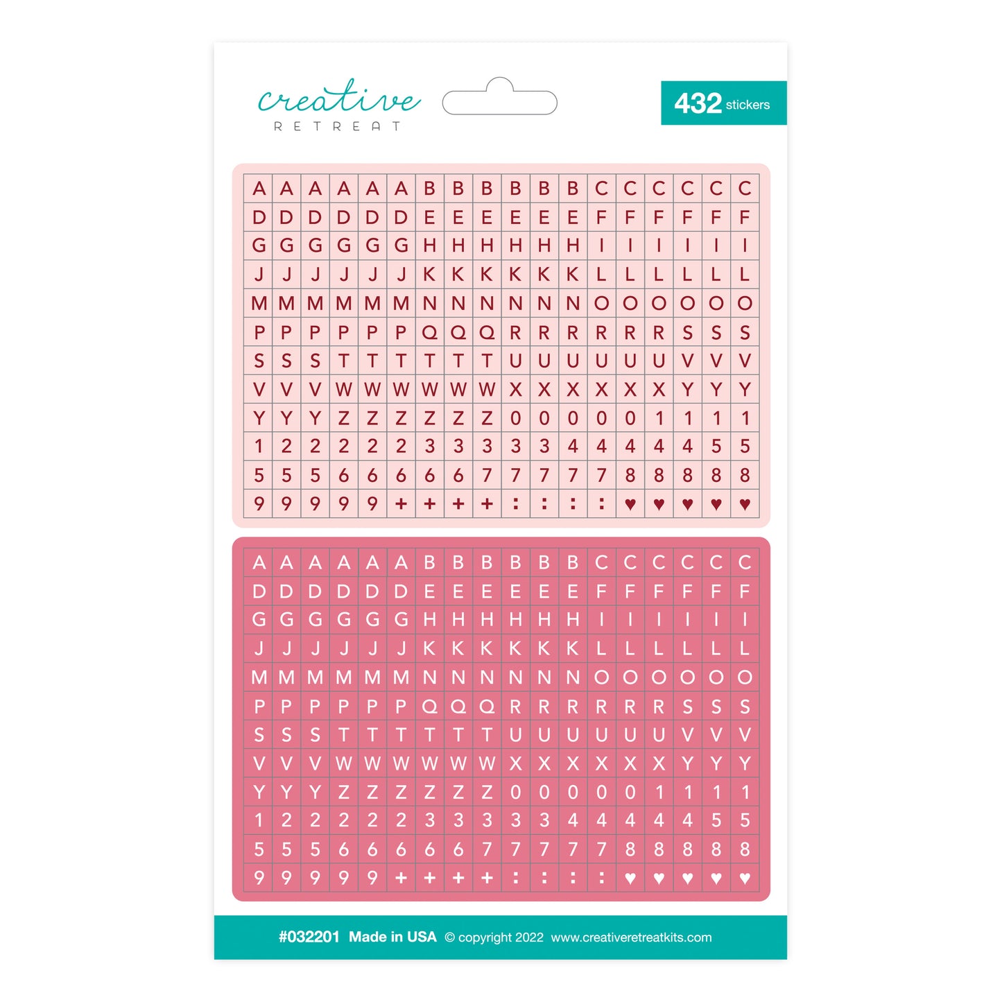 Perpetually Enough Alphabet Stickers