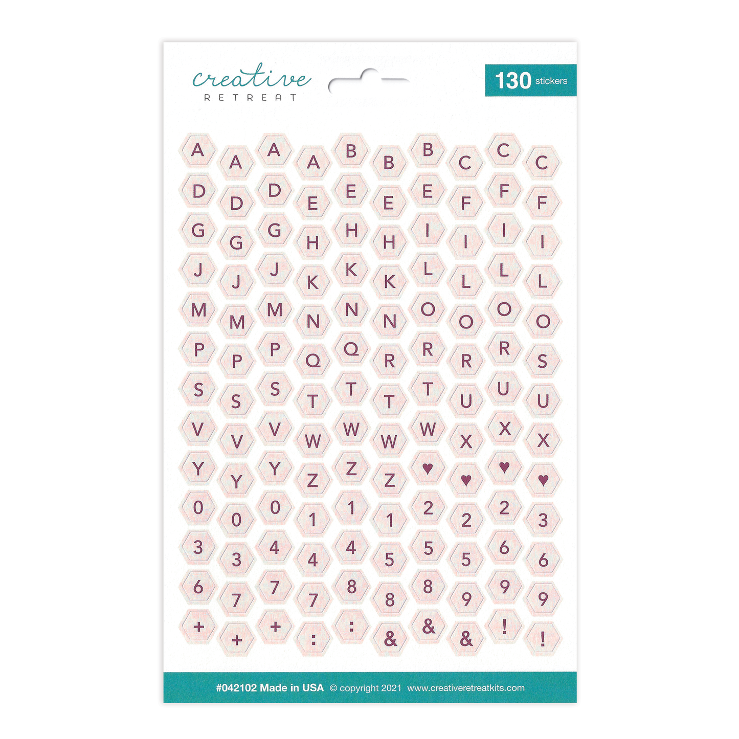 Clothed in Humility Alphabet Stickers