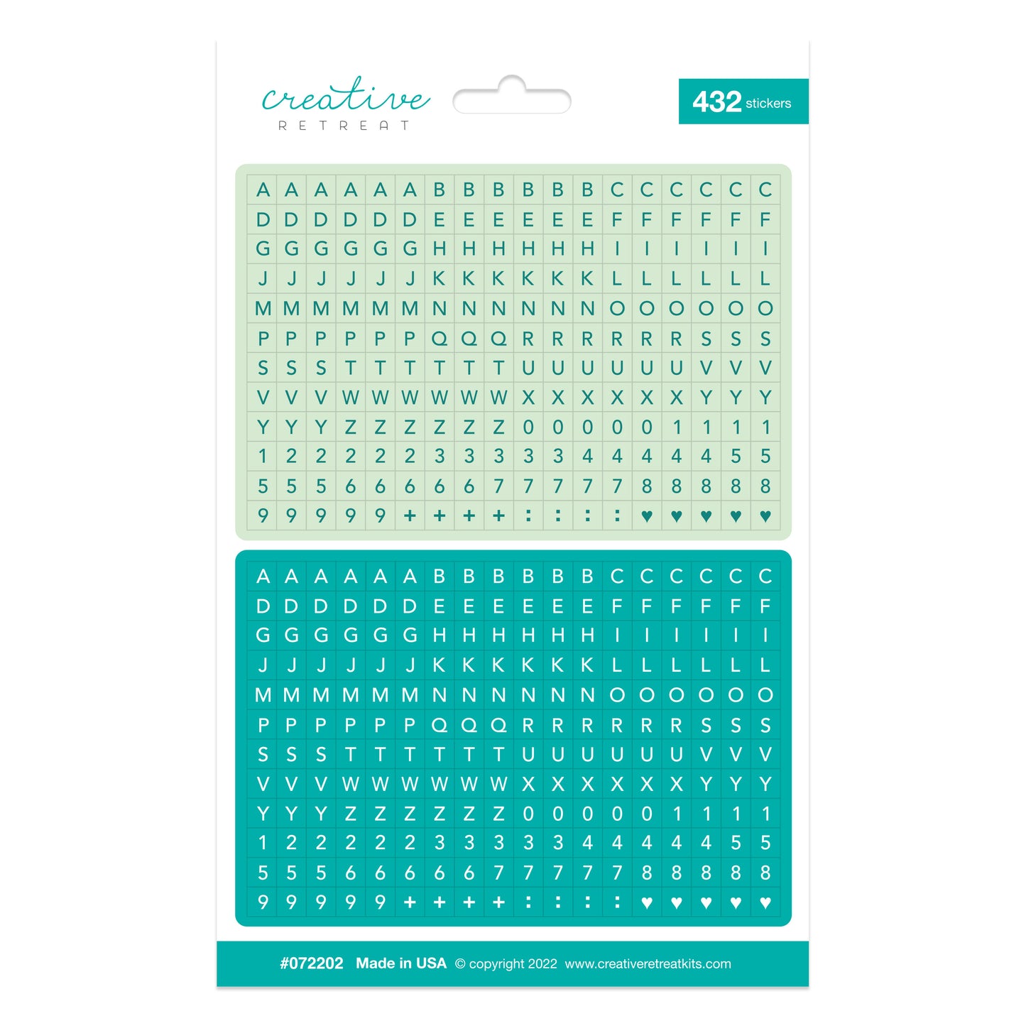 For The Good Alphabet Stickers