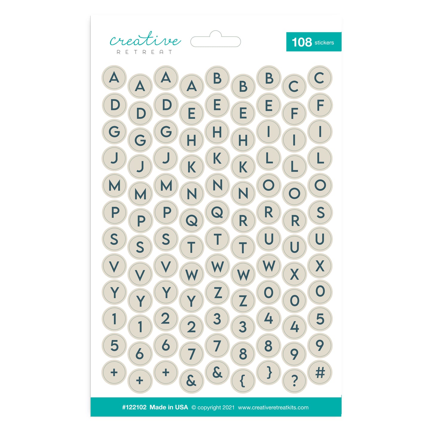 Higher Ways Alphabet Stickers