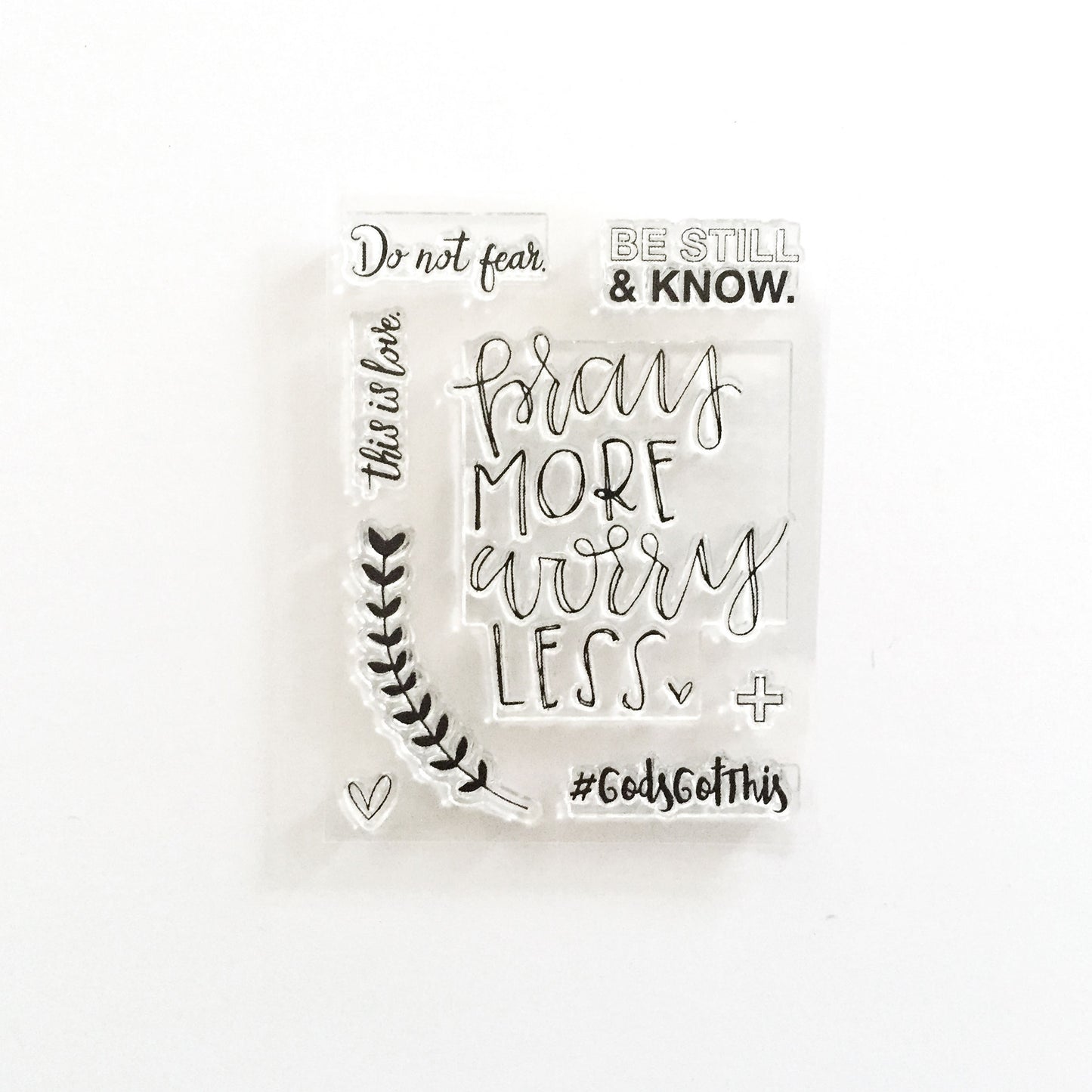 Pray More Stamp Set
