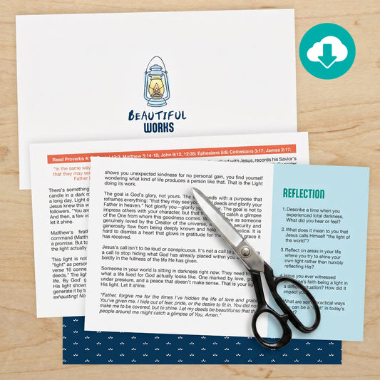 Printable Beautiful Works Devotional
