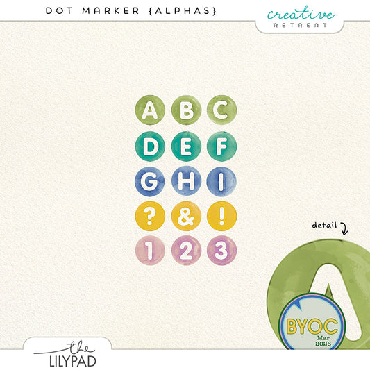 Dot Marker Digital Alphas