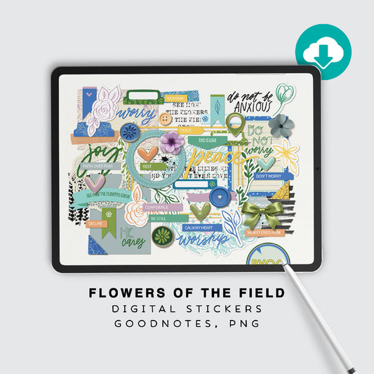 Flowers of the Field Digital Kit