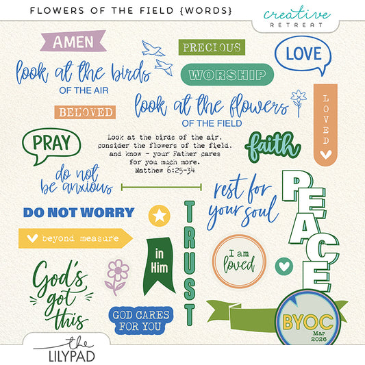 Flowers of the Field Words