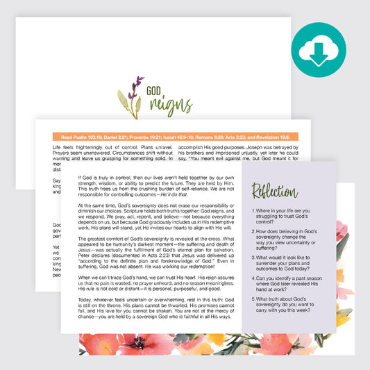 My God Reigns Devotional (PDF)