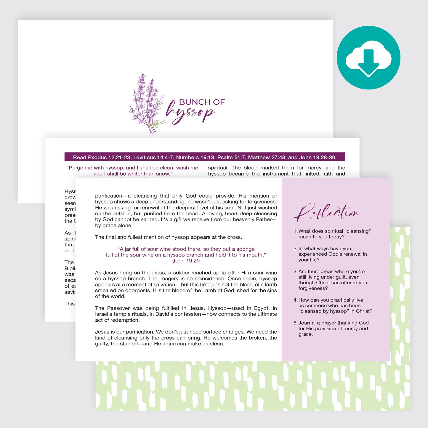 Bunch of Hyssop Devotional (PDF)