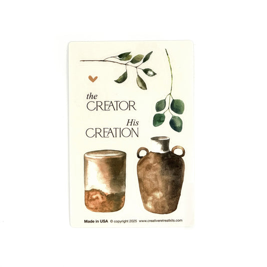 Potter's Hands Clear Stickers