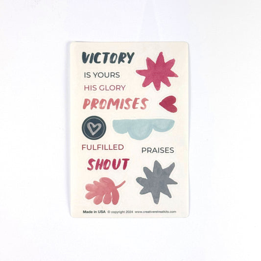 Shout Clear Stickers