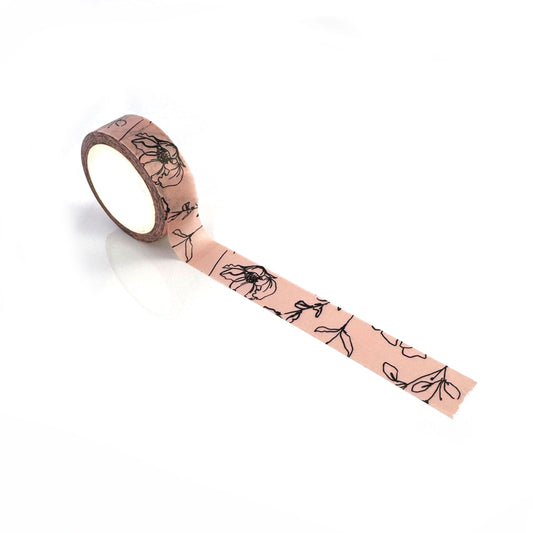 Sketchy Blooms Washi Tape