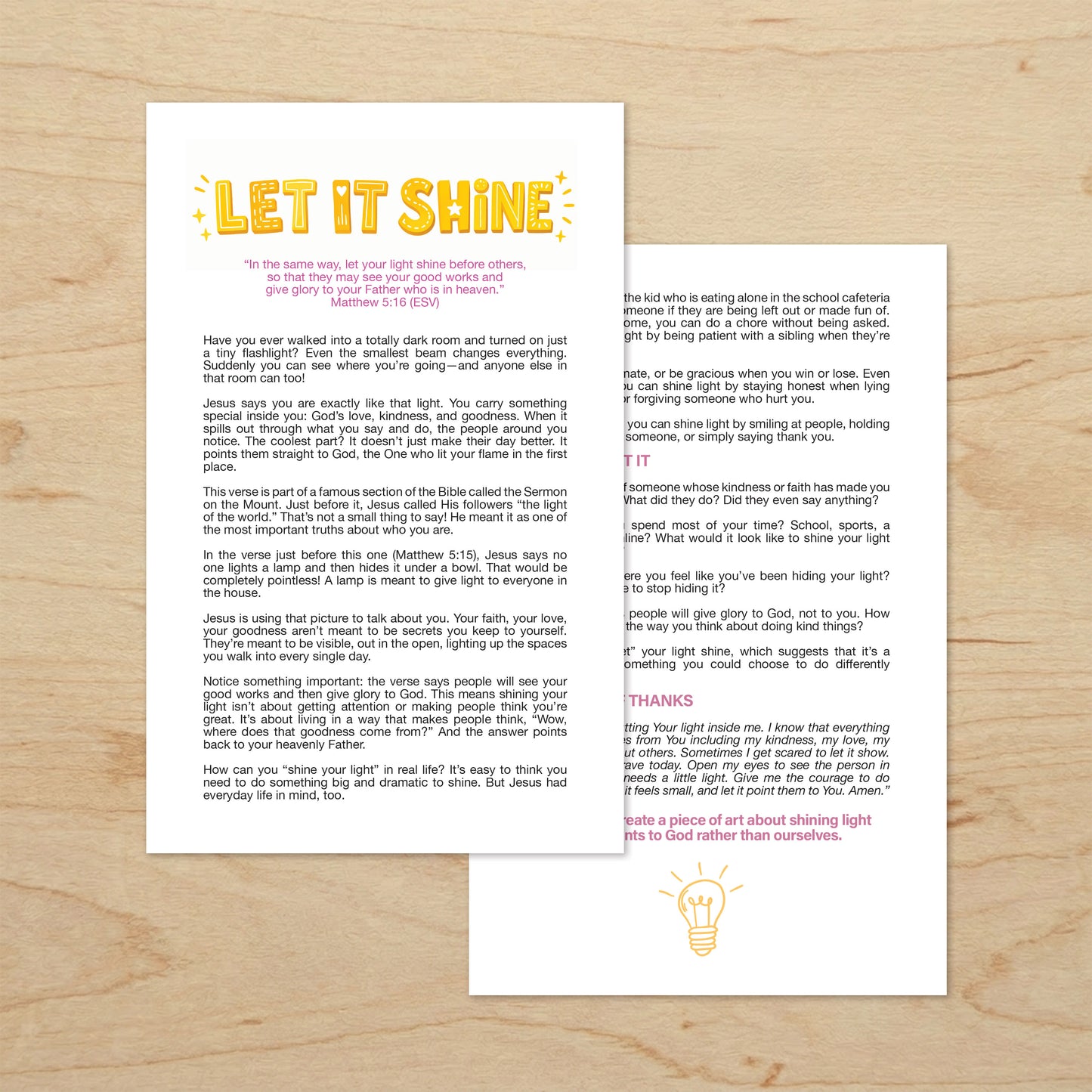 Let It Shine Kids Club Kit