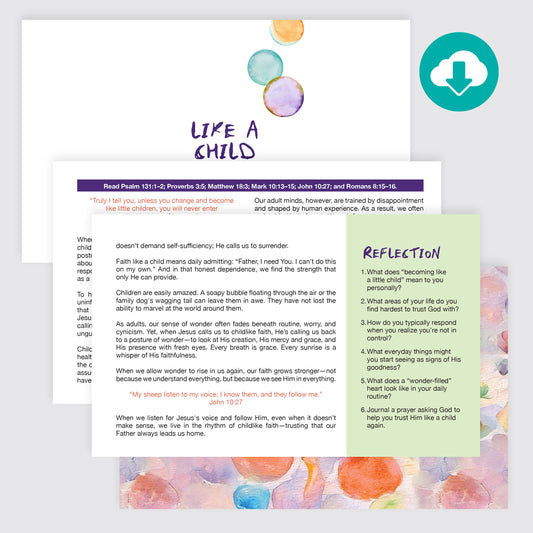 Like A Child Devotional (PDF)