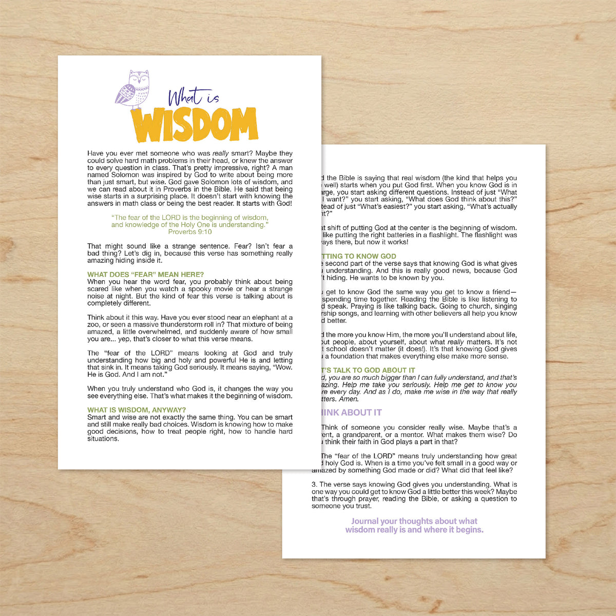 What Is Wisdom Kids Devotional