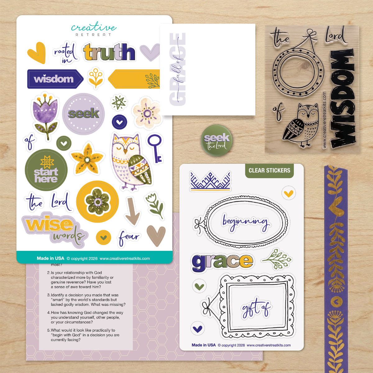 Wisdom Begins Here Faith Art Box