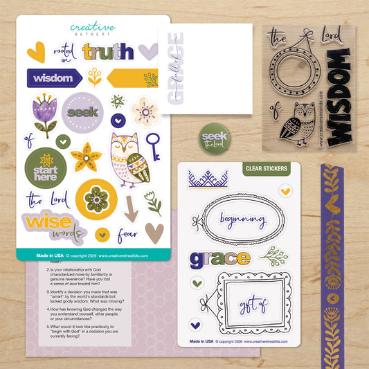 Wisdom Begins Here Faith Art Box
