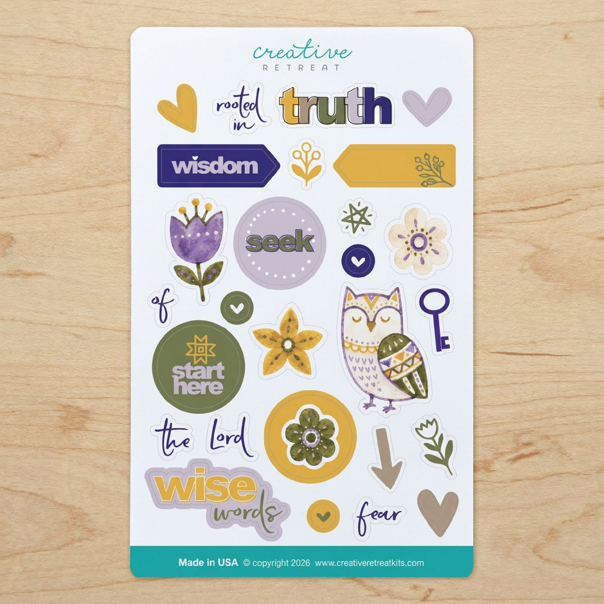 Wisdom Begins Here Faith Art Box