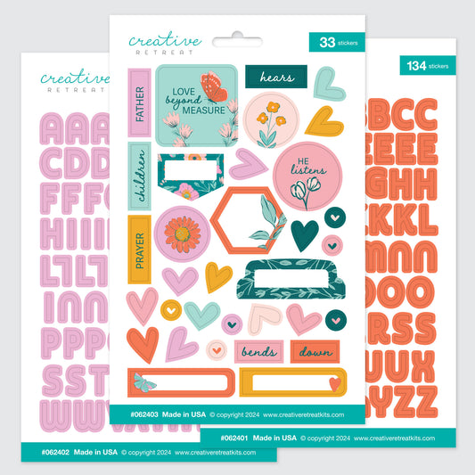 Bends Down Sticker Set